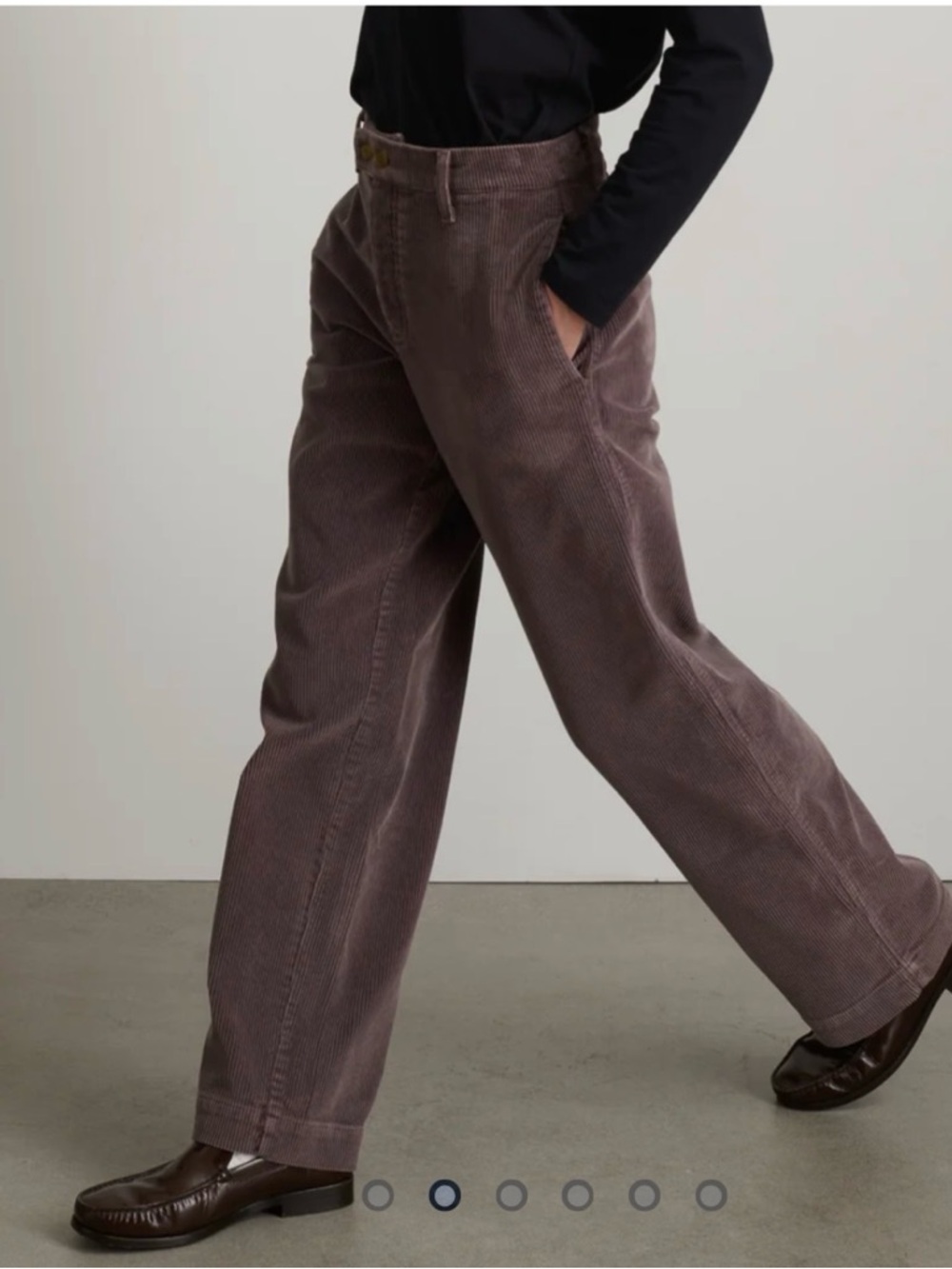 B SIDES indigo Corduroy Pants made in USA